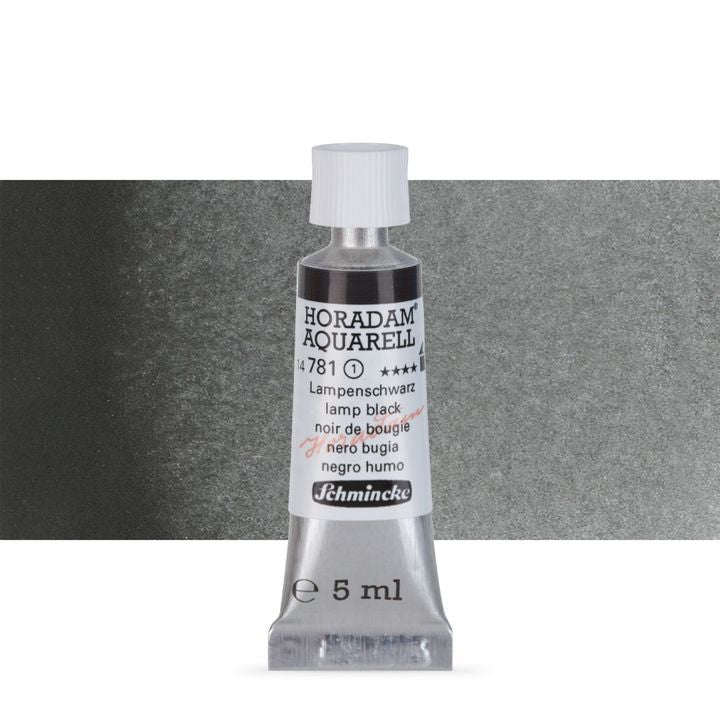 Schmincke Horadam akvarelne barve v tubi po 5 ml – 781 Lamp Black
