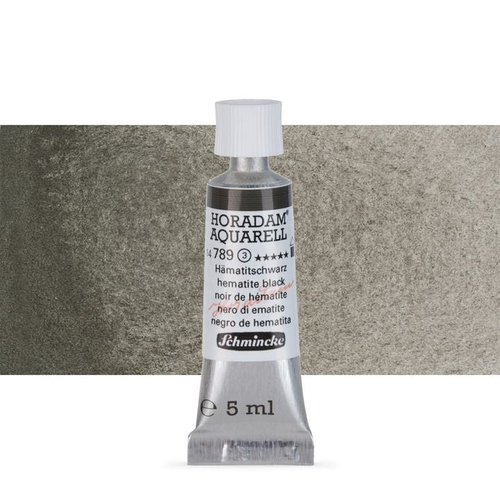 Schmincke Horadam akvarelne barve v tubi po 5 ml – 789 Hematite Black