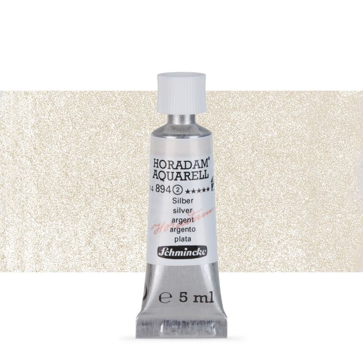 Schmincke Horadam akvarelne barve v tubi po 5 ml – 894 Silver