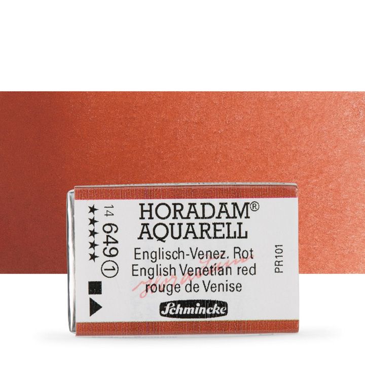 Schmincke Horadam akvarelne barve v celi ponvi – 649 English Venetian Red