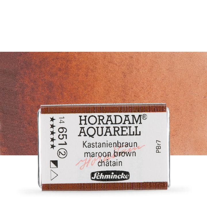 Schmincke Horadam akvarelne barve v celi ponvi – 651 Maroon Brown