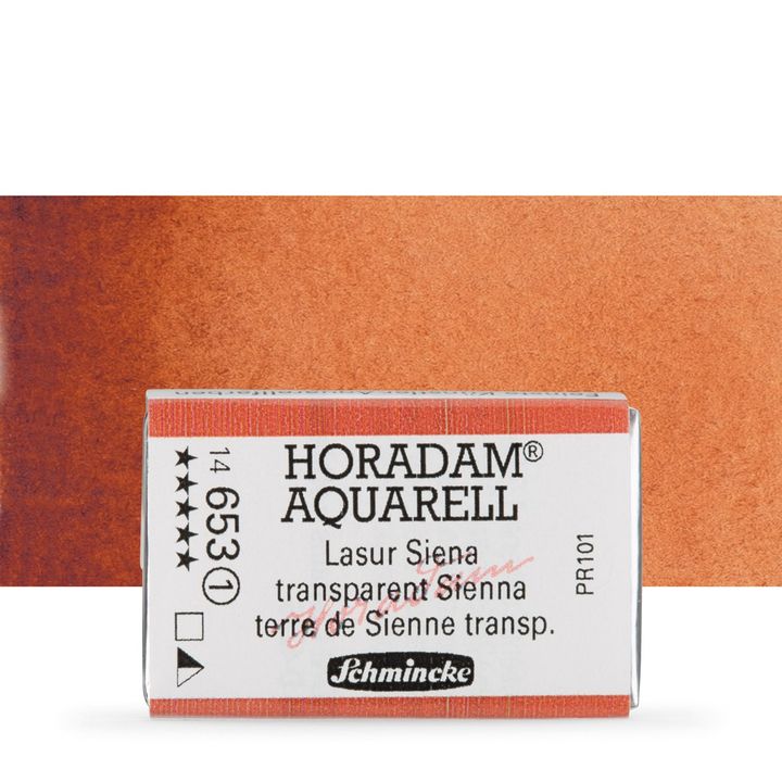 Schmincke Horadam akvarelne barve v celi ponvi – 653 Transparent Sienna
