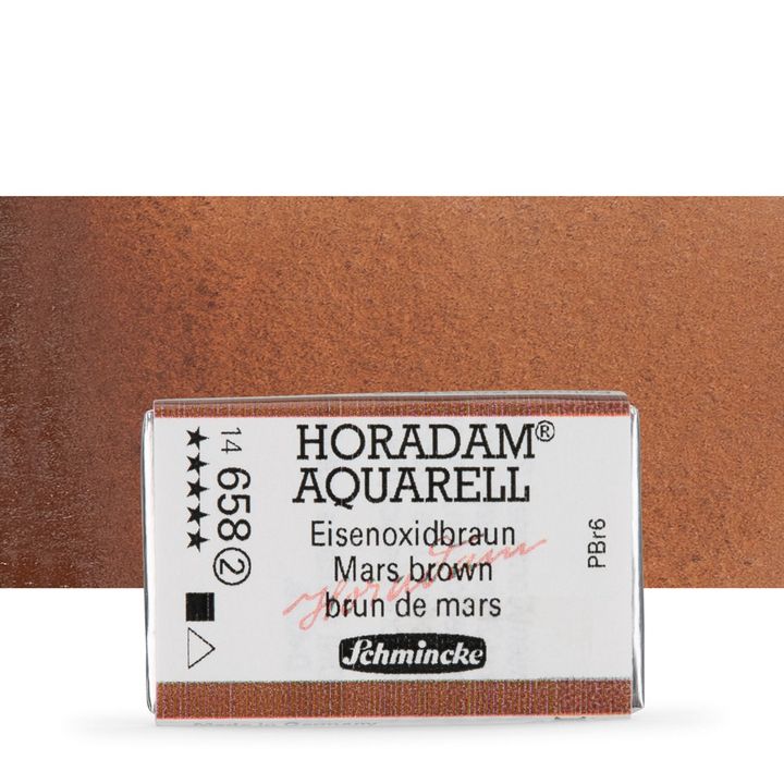 Schmincke Horadam akvarelne barve v celi ponvi – 658 Mars Brown