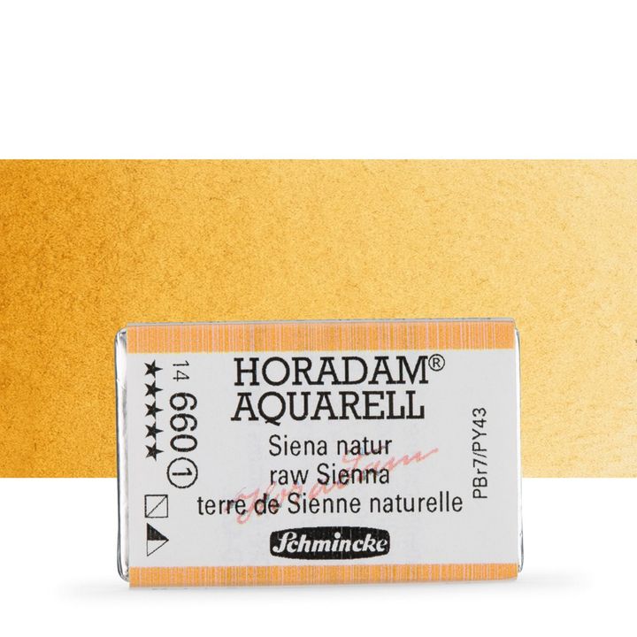 Schmincke Horadam akvarelne barve v celi ponvi – 660 Raw Sienna
