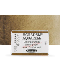 Schmincke Horadam akvarelne barve v celi ponvi – 665 Green Umber