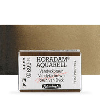 Schmincke Horadam akvarelne barve v celi ponvi – 669 Vandyke Brown