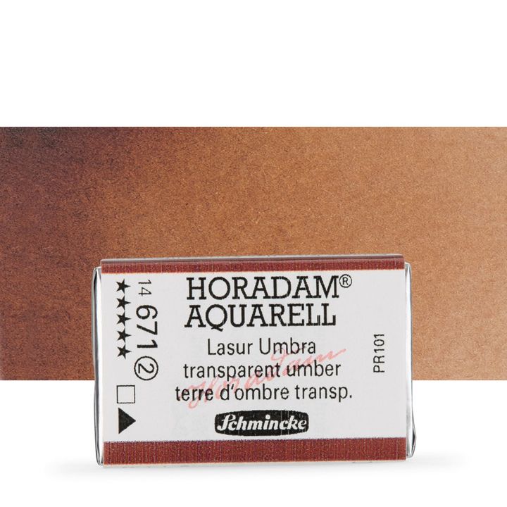 Schmincke Horadam akvarelne barve v celi ponvi – 671 Transparent Umber