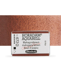 Schmincke Horadam akvarelne barve v celi ponvi – 672 Mahogany Brown