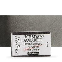 Schmincke Horadam akvarelne barve v celi ponvi – 780 Ivory Black