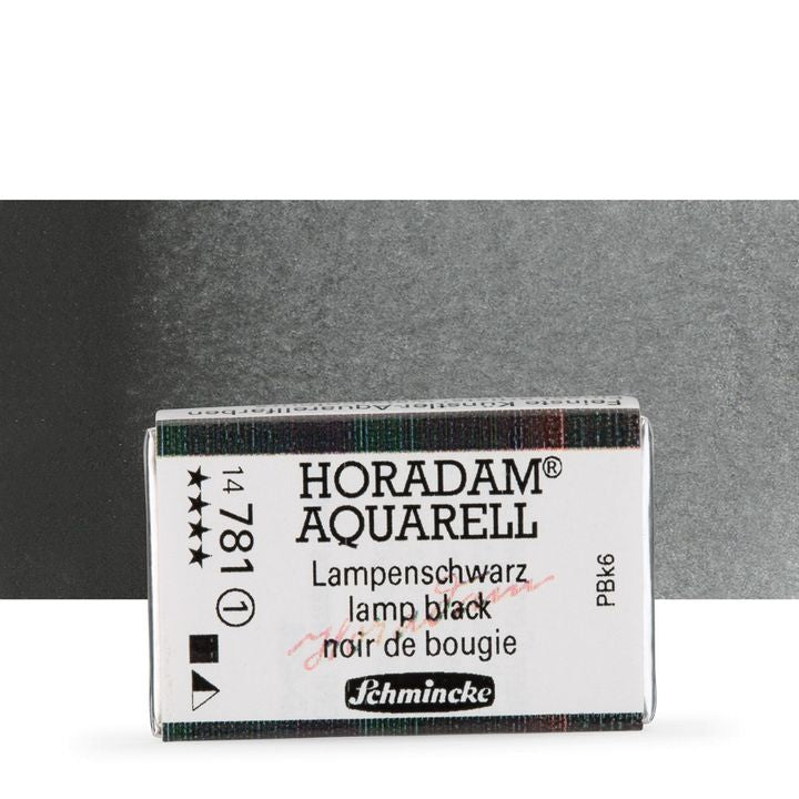 Schmincke Horadam akvarelne barve v celi ponvi – 781 Lamp Black