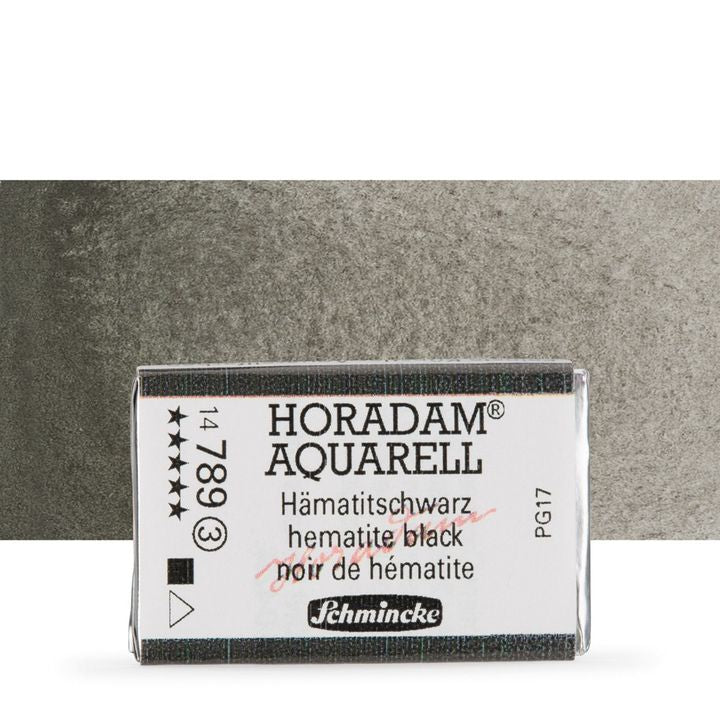 Schmincke Horadam akvarelne barve v celi ponvi – 789 Hematite Black