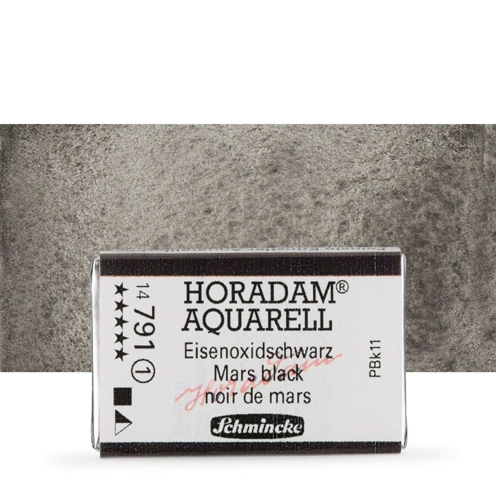 Schmincke Horadam akvarelne barve v celi ponvi – 791 Mars Black