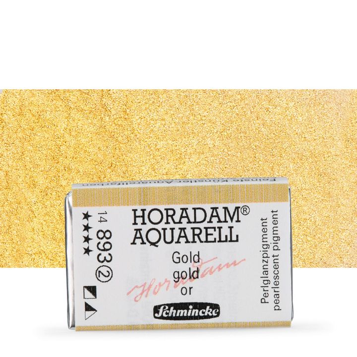 Schmincke Horadam akvarelne barve v celi ponvi – 893 Gold