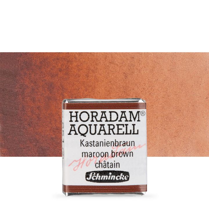 Schmincke Horadam akvarelne barve v polponvi – 651 Maroon Brown