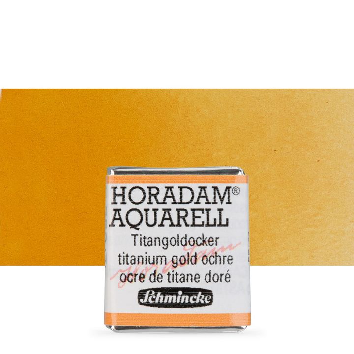 Schmincke Horadam akvarelne barve v polponvi – 659 Titanium Gold Ochre