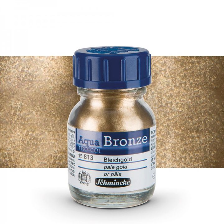 Kovinski prah Aqua-Bronze Schmincke 20 ml – 15 813 svetlo zlato