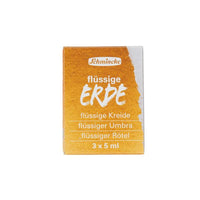 Set tekočih naravnih pigmentov Schmincke Trio liquid earth 3 x 5 ml