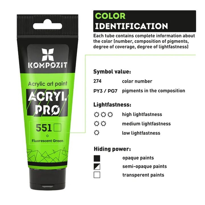 ACRYL PRO CREATIVE Set akrilnih barv – pogled 6