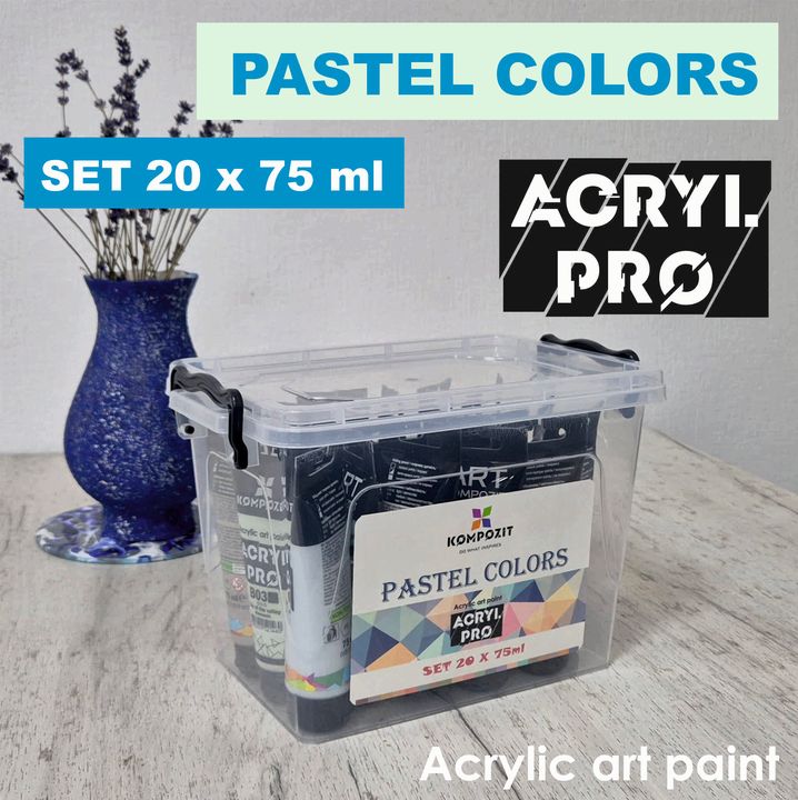 ACRYL PRO Komplet akrilnih barv za kompozitne pastele – pogled 2