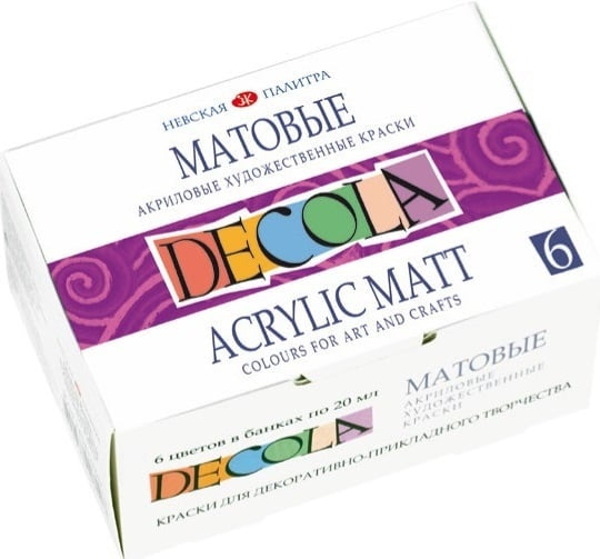 Akrilna barva DECOLA mat | izberite set – pogled 2