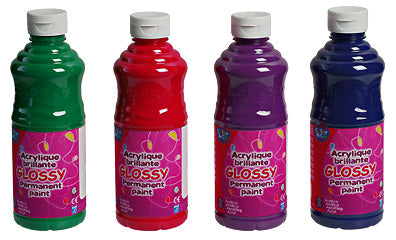 Akrilna barva GLOSSY 500ml | različne barve