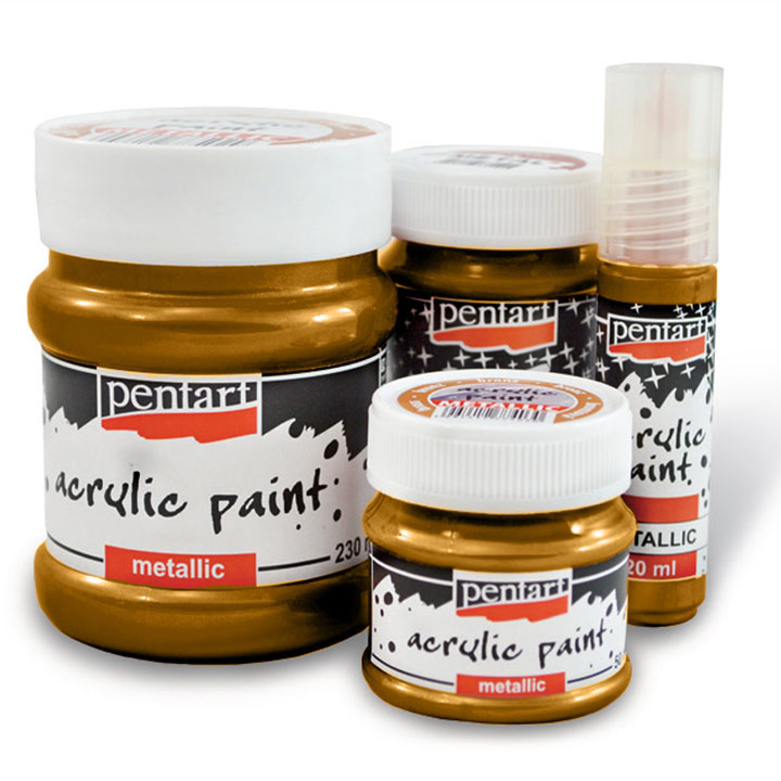 Akrilna barva metalik - 20 ml | različne barve – pogled 2