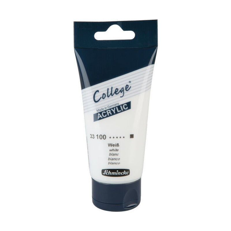 Akrilna barva Schmincke College Acrylic 75 ml – 100 Bela