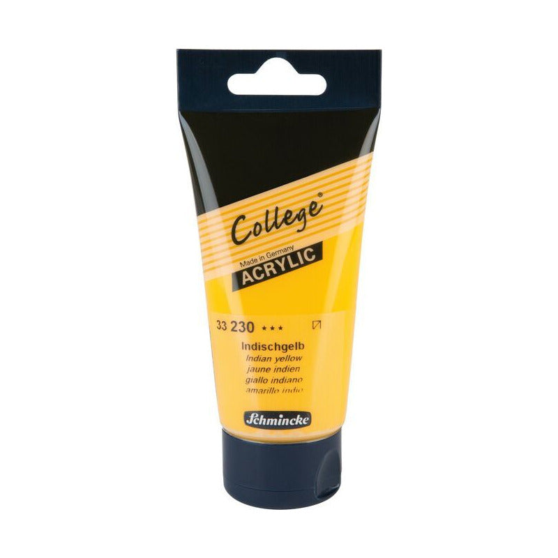 Akrilna barva Schmincke College Acrylic 75 ml – 230 Indijsko rumena