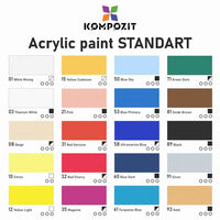 Akrilna barva STANDART Kompozit 500 ml | Različni odtenki – pogled 2