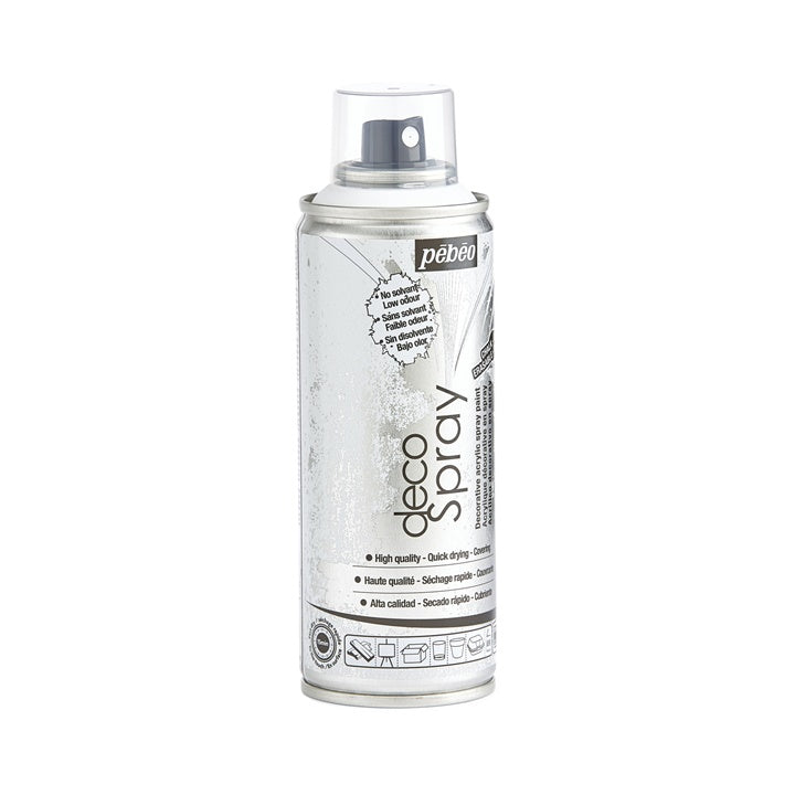 Akrilna kredna barva v spreju Pebeo 200 ml bela – pogled 3