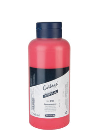 Akrilne barve Schmincke College Acrylic 750 ml – 310 Permanentna rdeča