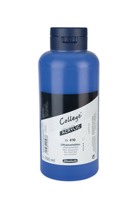 Akrilne barve Schmincke College Acrylic 750 ml – 410 Ultramarin modra