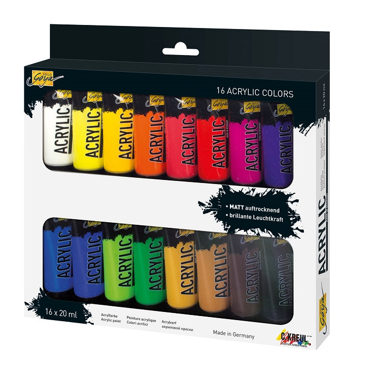 Akrilne barve Solo Goya / set 16 x 20 ml