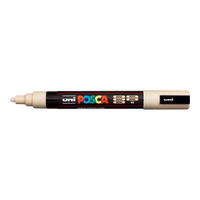 Akrilni flomaster Posca PC-5M, 1,8 – 2,5 mm, bež (45)