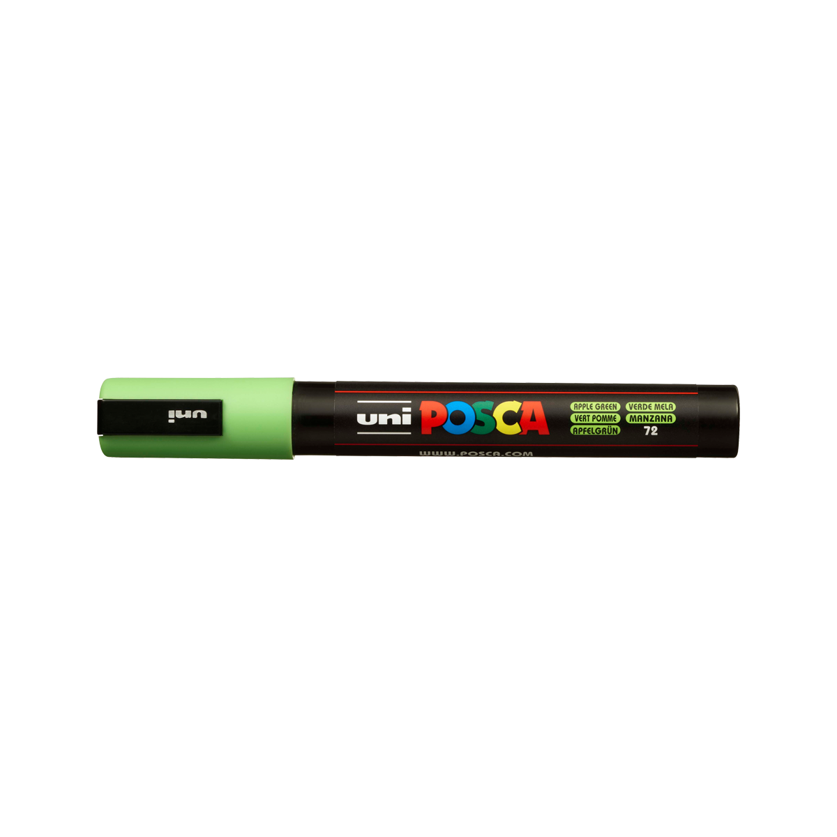 Akrilni flomaster Posca PC-5M, 1,8 – 2,5 mm, jabolčno zelena (72)