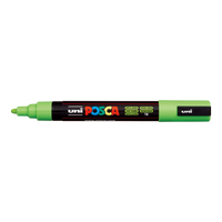Akrilni flomaster Posca PC-5M, 1,8 – 2,5 mm, jabolčno zelena (72)