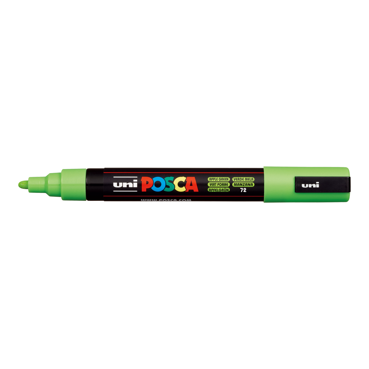 Akrilni flomaster Posca PC-5M, 1,8 – 2,5 mm, jabolčno zelena (72)