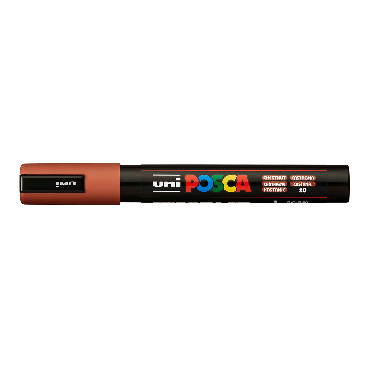 Akrilni marker Posca PC-5M, 1,8 – 2,5 mm, kostanjeva (20)