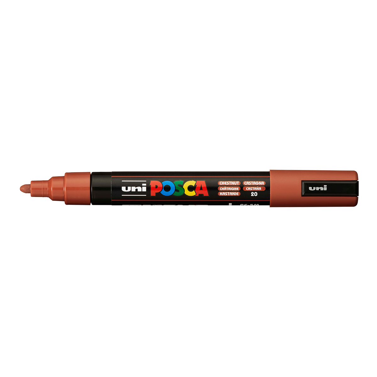 Akrilni marker Posca PC-5M, 1,8 – 2,5 mm, kostanjeva (20)