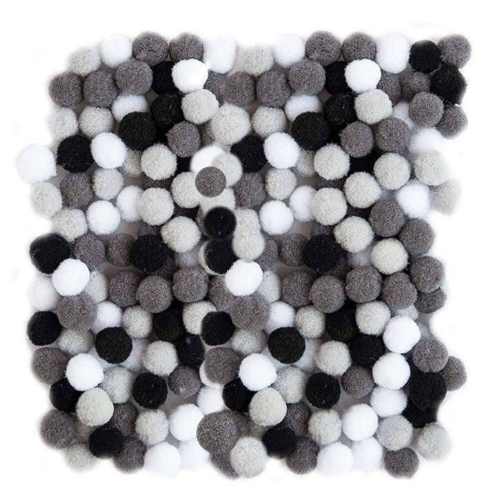 Akrilni Pom Poms, 1 cm - 120 kosov | Različne barve | Različne barve – pogled 10