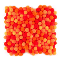 Akrilni Pom Poms, 1 cm - 120 kosov | Različne barve | Različne barve – pogled 3