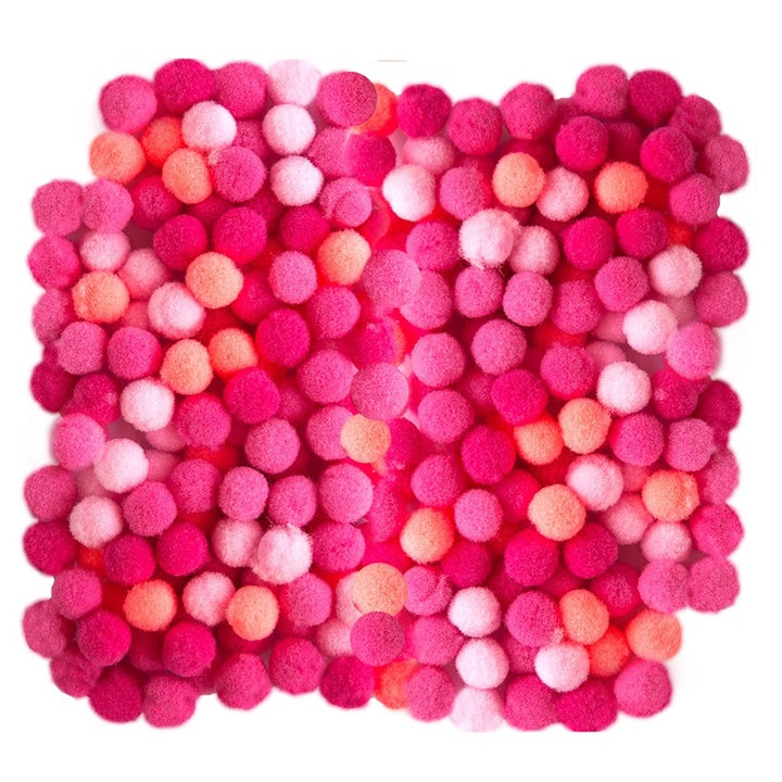 Akrilni Pom Poms, 1 cm - 120 kosov | Različne barve | Različne barve – pogled 5