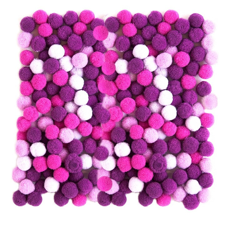 Akrilni Pom Poms, 1 cm - 120 kosov | Različne barve | Različne barve – pogled 6