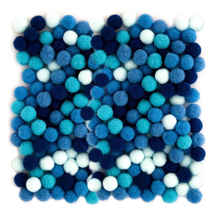 Akrilni Pom Poms, 1 cm - 120 kosov | Različne barve | Različne barve – pogled 8