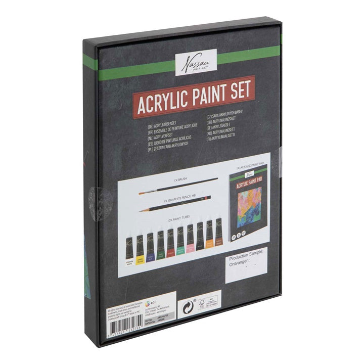 Akrilni slikarski komplet Nassau | Komplet 13 kosov – pogled 3