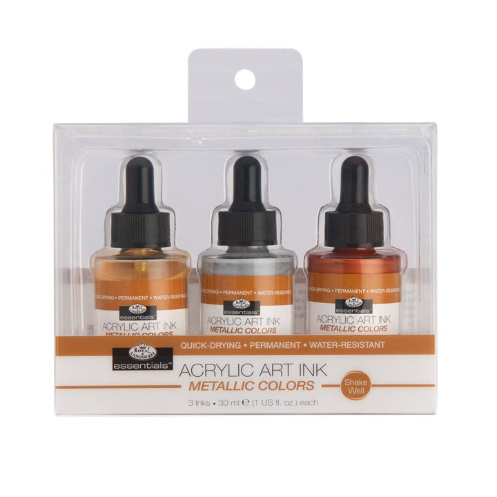 Akrilni tuš Royal & Langnickel metalik barve 3 x 30 ml — slika 5