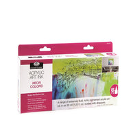 Akrilni tuš Royal & Langnickel neonske barve 6 x 30 ml — slika 1