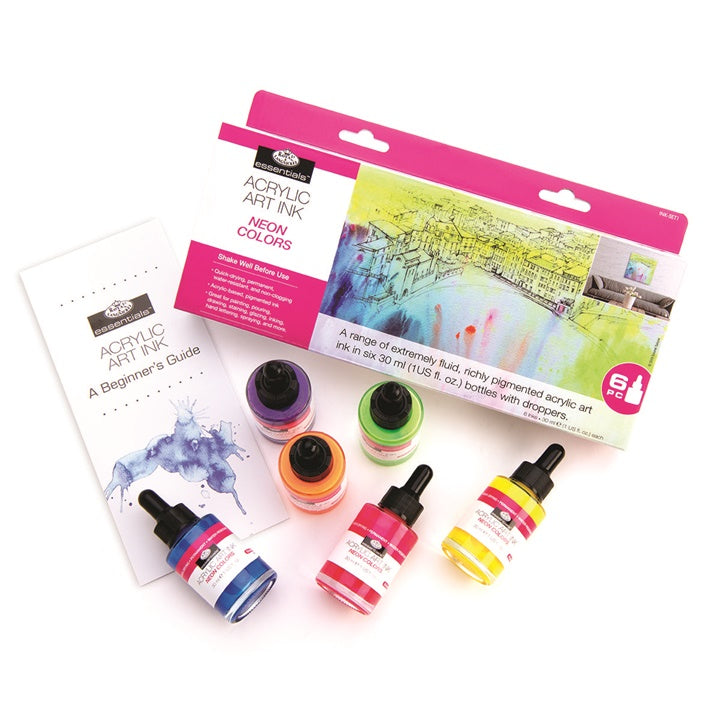 Akrilni tuš Royal & Langnickel neonske barve 6 x 30 ml — slika 3