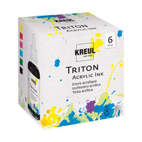Akrilno črnilo KREUL 50 ml - set 6 kos.