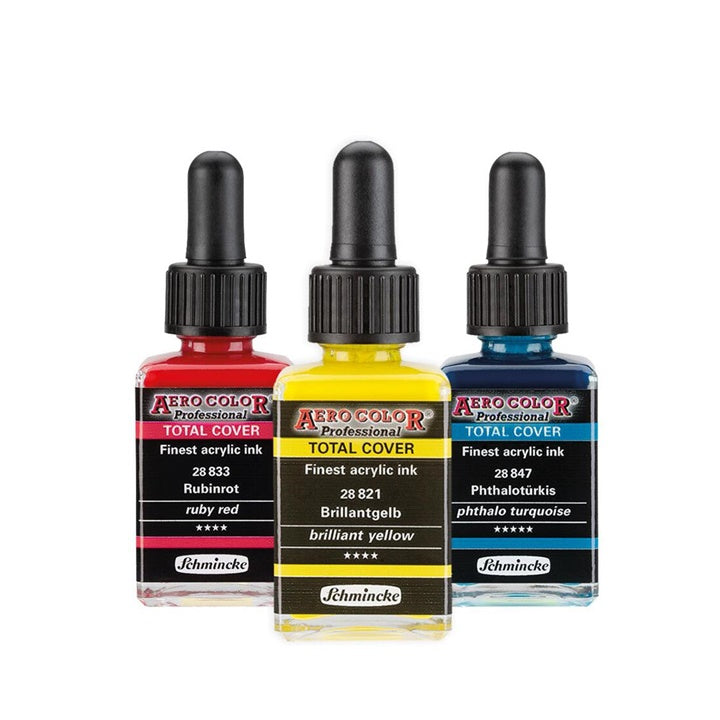 Akrilno črnilo Schmincke AERO COLOR Professional Total Cover 28 ml | različne barve — slika 1